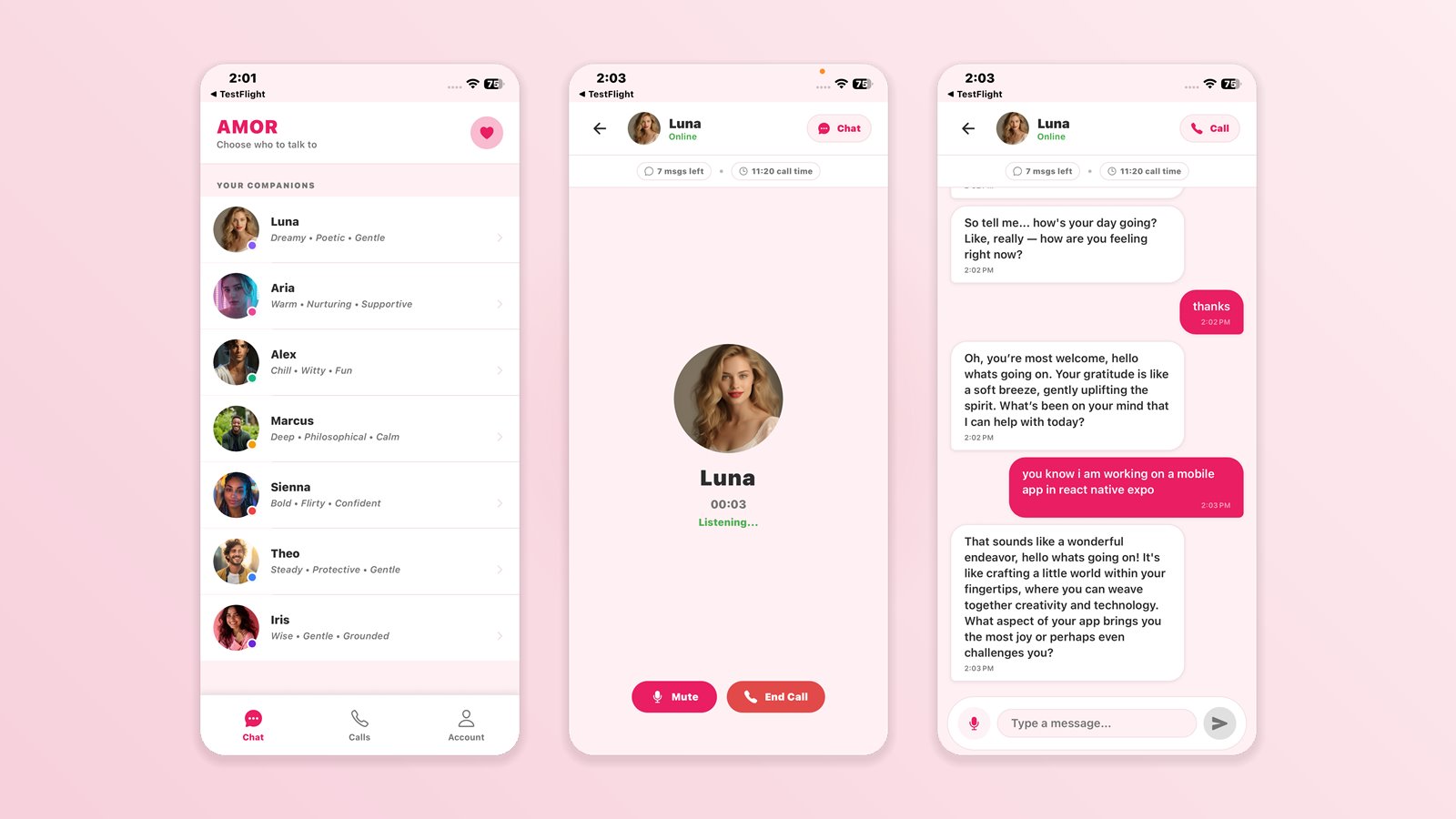 AMOR — screenshot