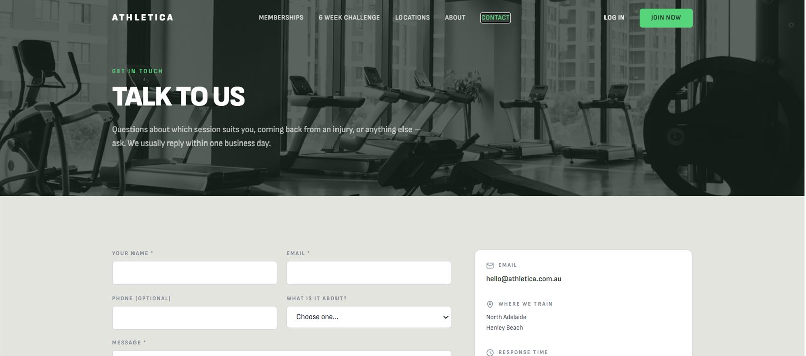Athletica Roll Call — screenshot
