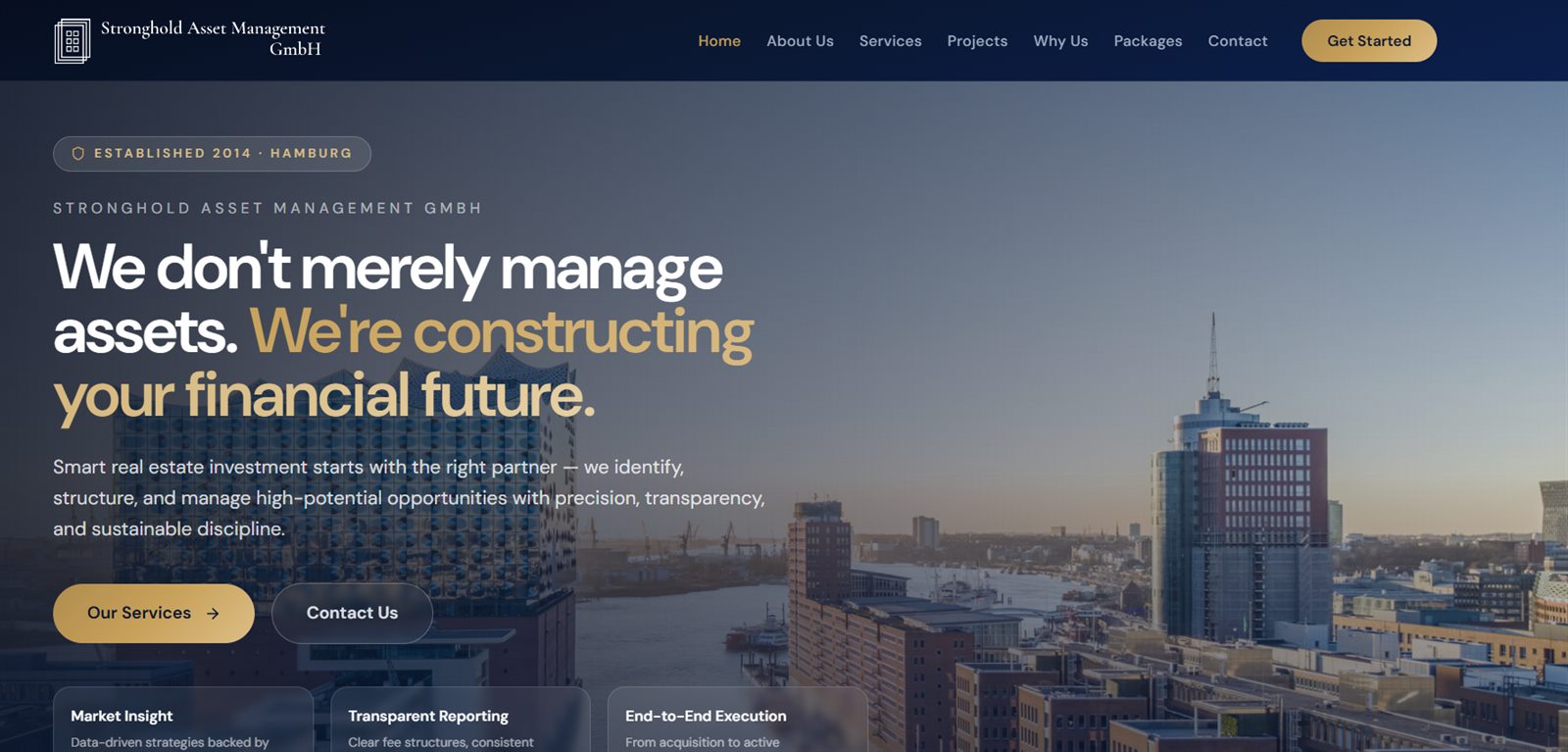 Stronghold Asset Management — screenshot